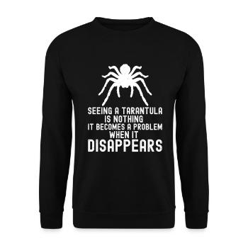 Tarantula - Unisex Sweatshirt - black - Front - Alina (178cm) & Michal (187cm)