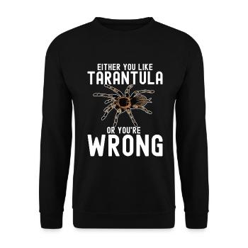 Tarantula - Unisex Sweatshirt - black - Front - Alina (178cm) & Michal (187cm)
