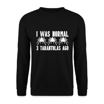 Tarantula - Unisex Sweatshirt - black - Front - Alina (178cm) & Michal (187cm)
