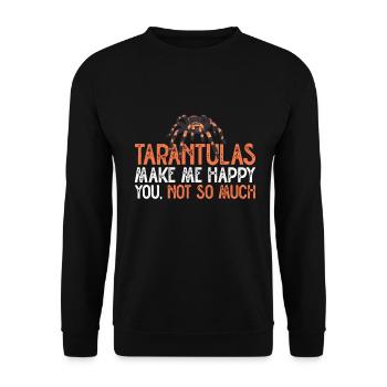 Tarantula - Unisex Sweatshirt - black - Front - Alina (178cm) & Michal (187cm)