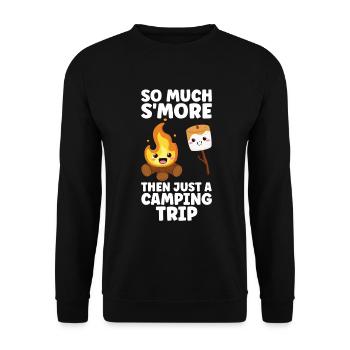 Marshmallow S'more - Unisex Sweatshirt - black - Front - Alina (178cm) & Michal (187cm)