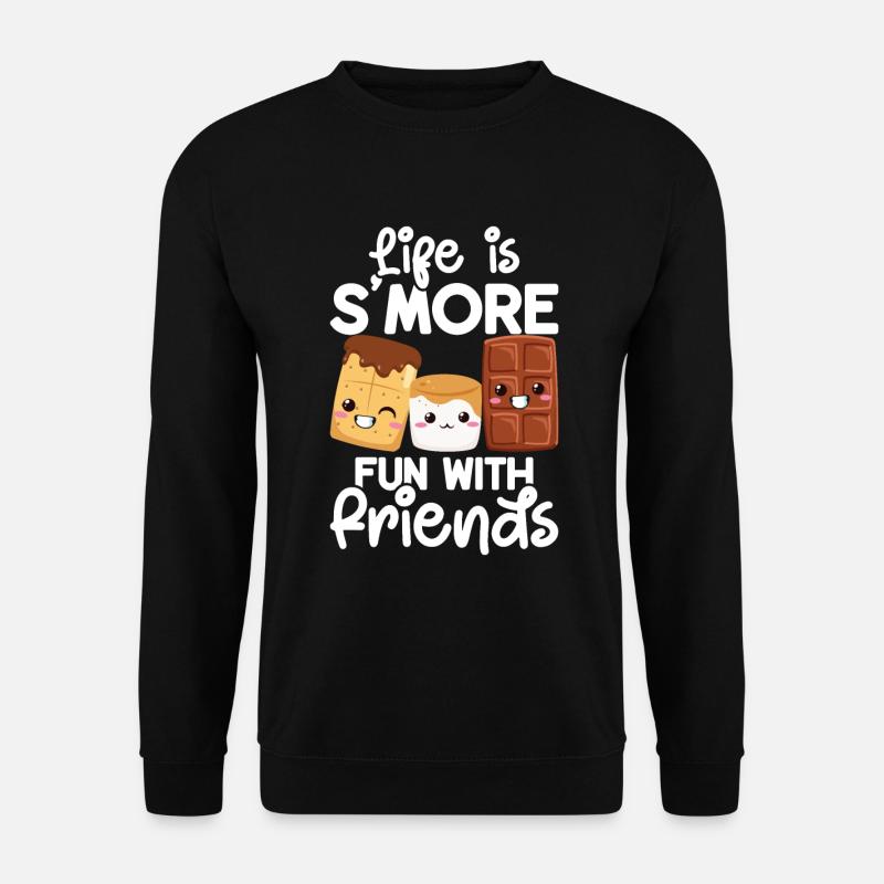 Marshmallow S'more - Unisex Sweatshirt - black