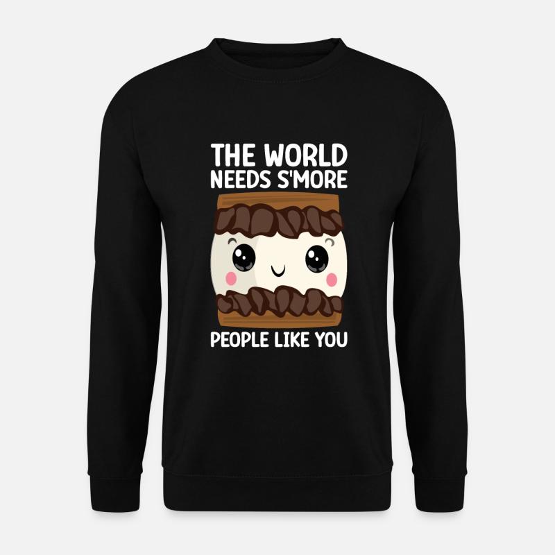 Marshmallow S'more - Unisex Sweatshirt - black