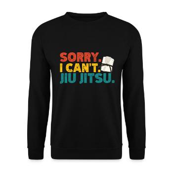 Jiu Jitsu - Unisex Sweatshirt - black - Front - Alina (178cm) & Michal (187cm)