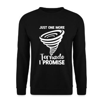 Tornado - Unisex Sweatshirt - black - Front - Alina (178cm) & Michal (187cm)