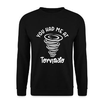 Tornado - Unisex Sweatshirt - black - Front - Alina (178cm) & Michal (187cm)