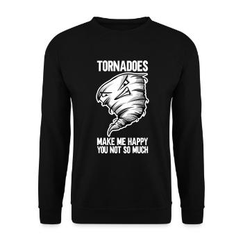 Tornado - Unisex Sweatshirt - black - Front - Alina (178cm) & Michal (187cm)
