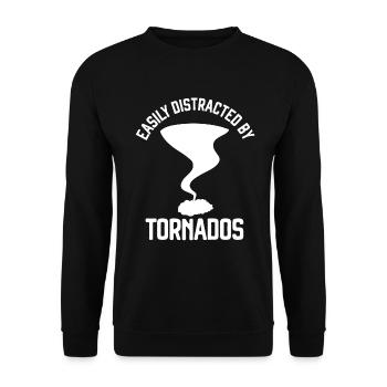Tornado - Unisex Sweatshirt - black - Front - Alina (178cm) & Michal (187cm)