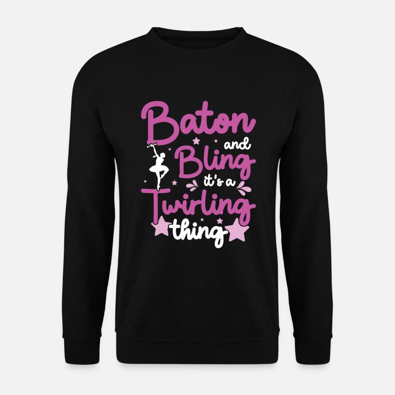 Tambourstab Wirbeln - Unisex Pullover - Schwarz