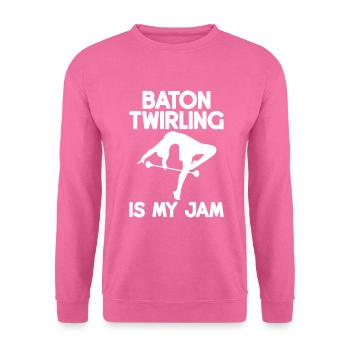 Tambourstab Wirbeln - Unisex Pullover - Pink - Vorne