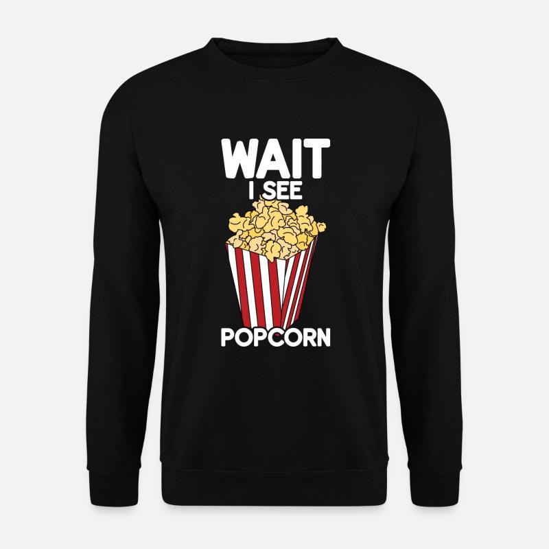 Popcorn - Unisex Sweatshirt - black