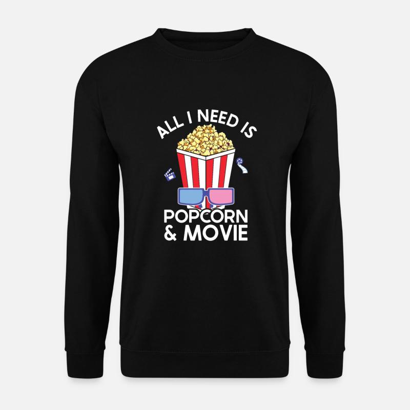 Popcorn - Unisex Sweatshirt - black
