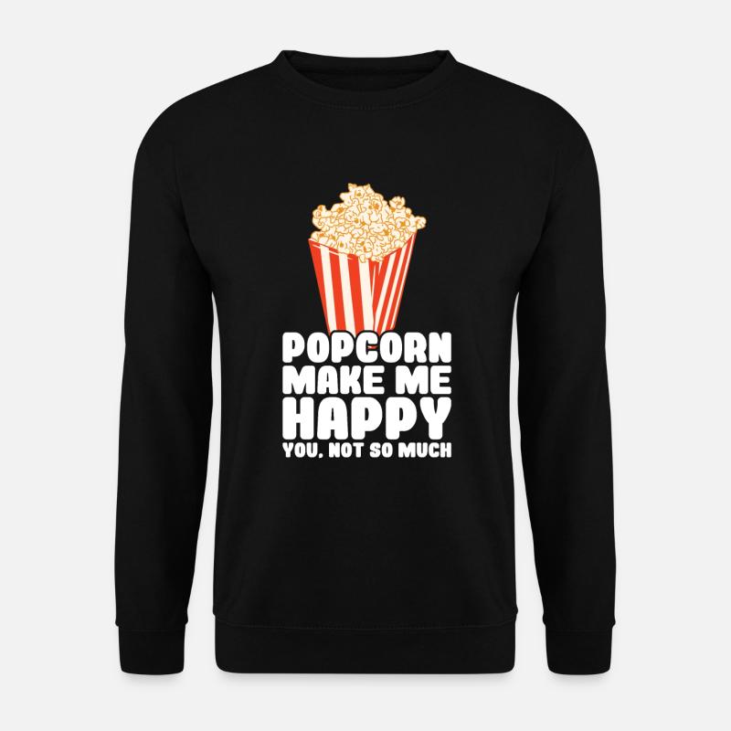 Popcorn - Unisex Sweatshirt - black
