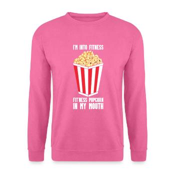 Pop-corn - Sweat-shirt Unisexe - rose - Devant