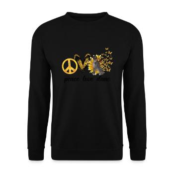 Great Dane Mom Sunflower Dane Lovers - Unisex Sweatshirt - black - Front - Alina (178cm) & Michal (187cm)