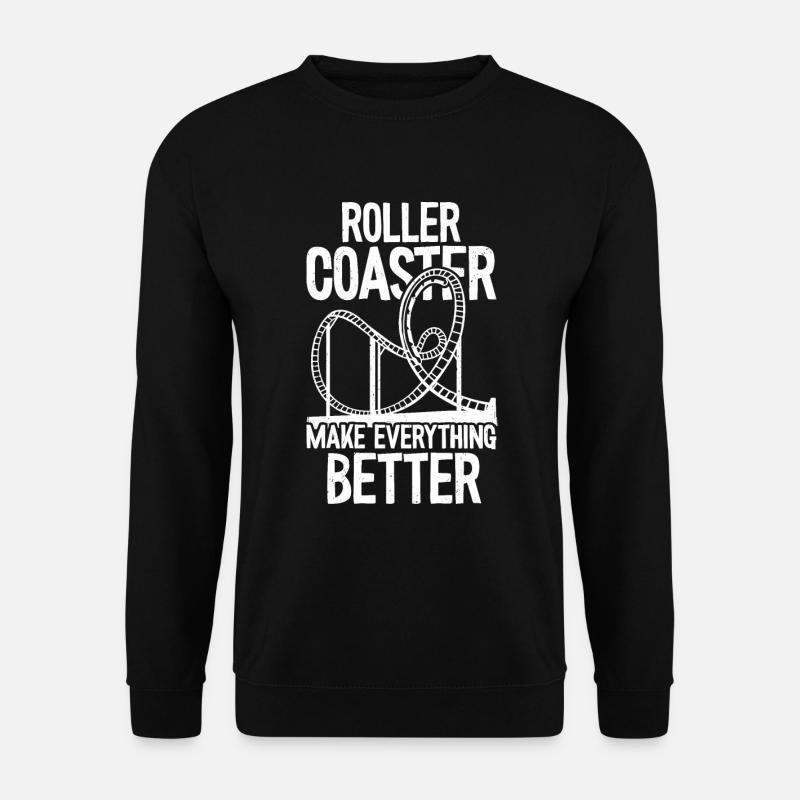 Achterbahn - Unisex Pullover - Schwarz