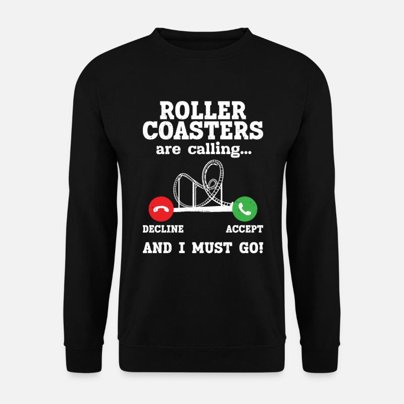 Achterbahn - Unisex Pullover - Schwarz