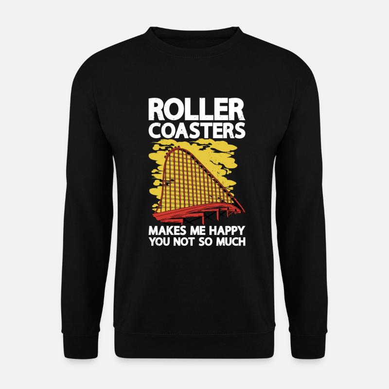 Achterbahn - Unisex Pullover - Schwarz