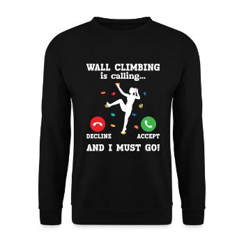 Escalade murale - Sweat-shirt Unisexe - noir - Devant - Alina (178cm) & Michal (187cm)