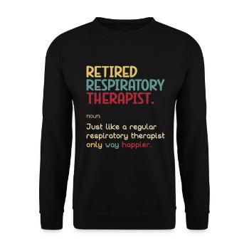 Respiratory therapists - Unisex Sweatshirt - black - Front - Alina (178cm) & Michal (187cm)