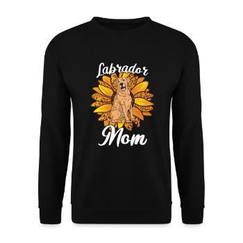 Mère Tournesol Labrador Retriever Chien - Sweat-shirt Unisexe - noir - Devant - Alina (178cm) & Michal (187cm)