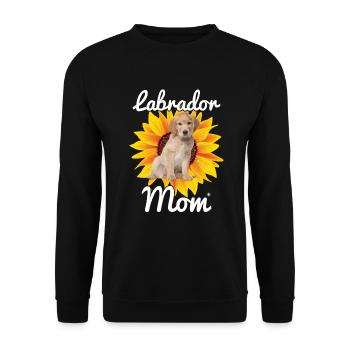 Mother Sunflower Labrador Retriever Dog - Unisex Sweatshirt - black - Front - Alina (178cm) & Michal (187cm)