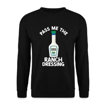 Ranch -Dressing -Ranch -Salatdressing - Unisex Pullover - Schwarz - Vorne - Alina (178cm) & Michal (187cm)