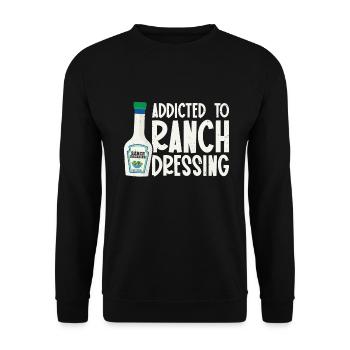 Ranch -Dressing -Ranch -Salatdressing - Unisex Pullover - Schwarz - Vorne - Alina (178cm) & Michal (187cm)
