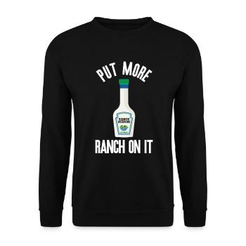 Ranch -Dressing -Ranch -Salatdressing - Unisex Pullover - Schwarz - Vorne - Alina (178cm) & Michal (187cm)