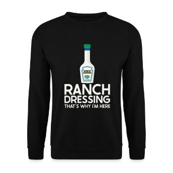 Ranch -Dressing -Ranch -Salatdressing - Unisex Pullover - Schwarz - Vorne - Alina (178cm) & Michal (187cm)