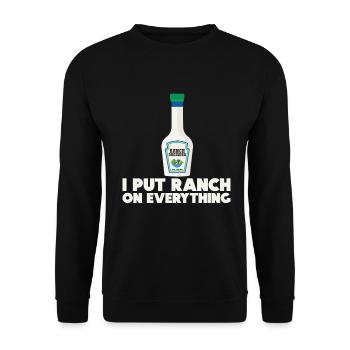 Ranch -Dressing -Ranch -Salatdressing - Unisex Pullover - Schwarz - Vorne - Alina (178cm) & Michal (187cm)