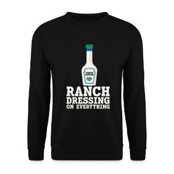 Ranch -Dressing -Ranch -Salad Dressing - Unisex Sweatshirt - black - Front - Alina (178cm) & Michal (187cm)