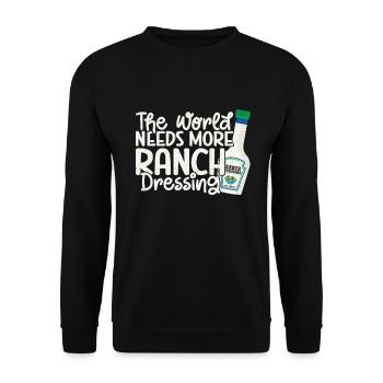 Ranch -Dressing -Ranch -Salatdressing - Unisex Pullover - Schwarz - Vorne - Alina (178cm) & Michal (187cm)