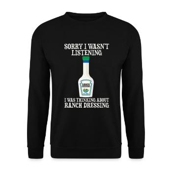 Ranch -Dressing -Ranch -Salad Dressing - Unisex Sweatshirt - black - Front - Alina (178cm) & Michal (187cm)