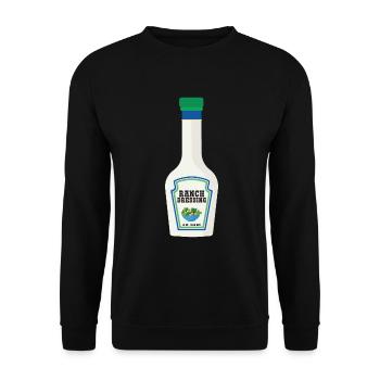 Ranch -Dressing -Ranch -Salatdressing - Unisex Pullover - Schwarz - Vorne - Alina (178cm) & Michal (187cm)