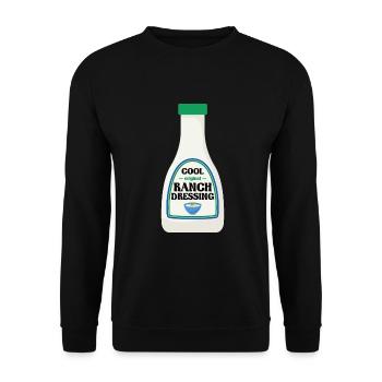 Ranch -Dressing -Ranch -Salatdressing - Unisex Pullover - Schwarz - Vorne - Alina (178cm) & Michal (187cm)