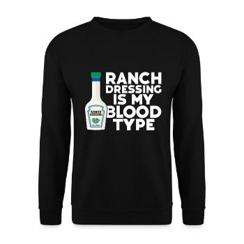 Ranch -Dressing -Ranch -Salatdressing - Unisex Pullover - Schwarz - Vorne - Alina (178cm) & Michal (187cm)