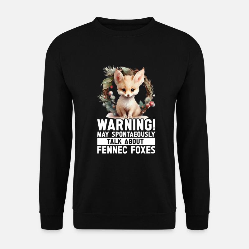 Fennec Fox - Unisex Pullover - Schwarz