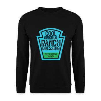 Ranch -Dressing -Ranch -Salatdressing - Unisex Pullover - Schwarz - Vorne - Alina (178cm) & Michal (187cm)