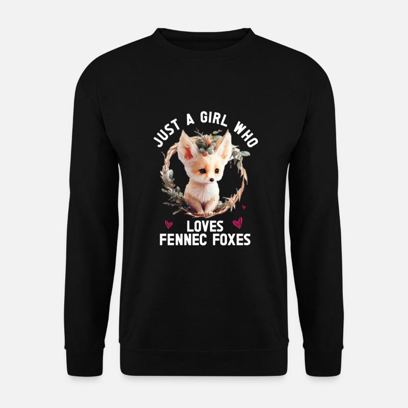 Fennec Fox - Unisex Pullover - Schwarz