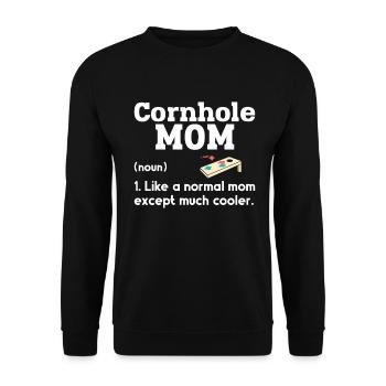 Cornhole - Unisex Pullover - Schwarz - Vorne - Alina (178cm) & Michal (187cm)