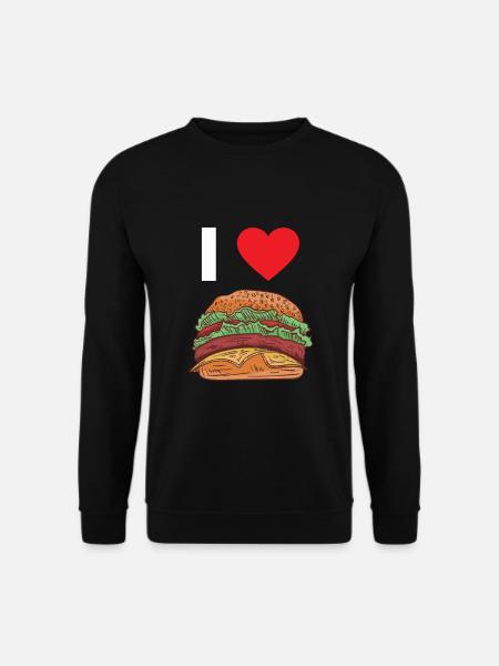 Hamburger - Sweat-shirt Unisexe - noir