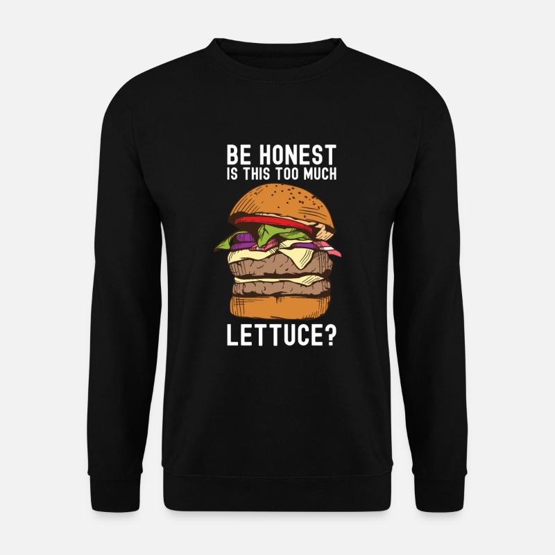Hamburger - Unisex Pullover - Schwarz