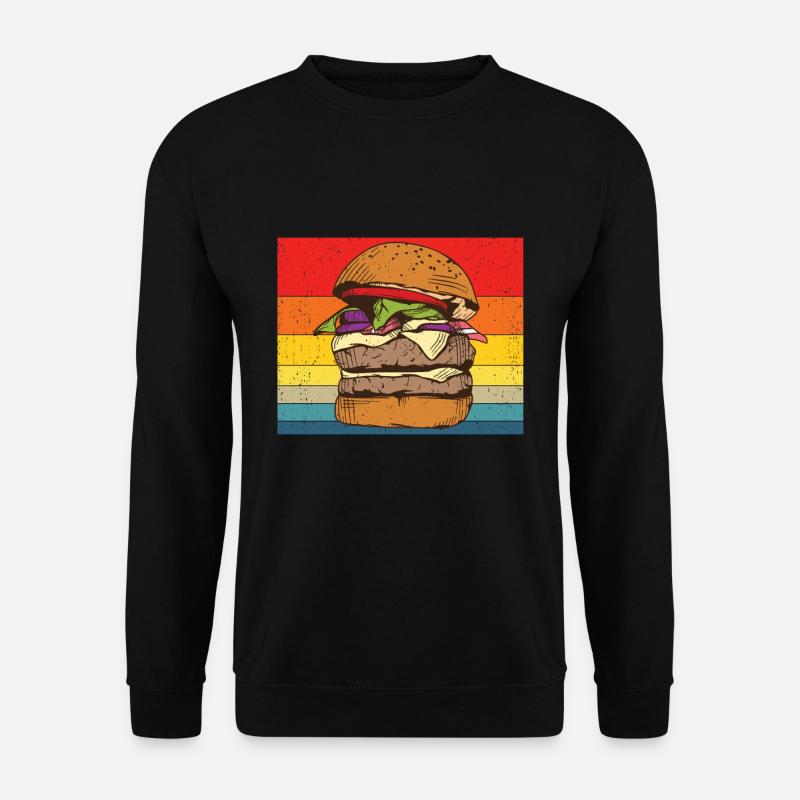 Hamburger - Unisex Pullover - Schwarz