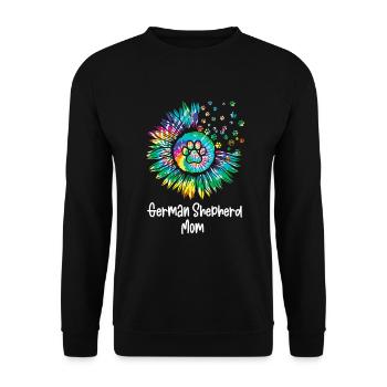 Berger allemand Tournesol Maman - Sweat-shirt Unisexe - noir - Devant - Alina (178cm) & Michal (187cm)