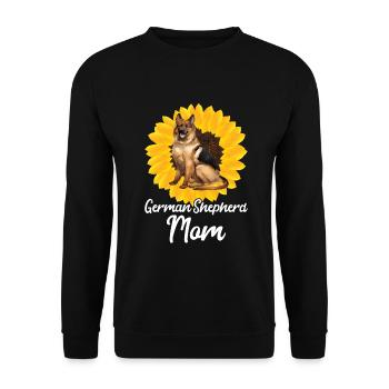 Berger allemand Tournesol Maman - Sweat-shirt Unisexe - noir - Devant - Alina (178cm) & Michal (187cm)