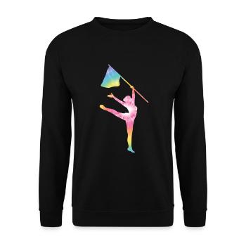 Color protection - Unisex Sweatshirt - black - Front - Alina (178cm) & Michal (187cm)