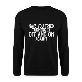 Technologie de soutien à la réparation d’ordinateurs - Sweat-shirt Unisexe - noir - Devant - Alina (178cm) & Michal (187cm)