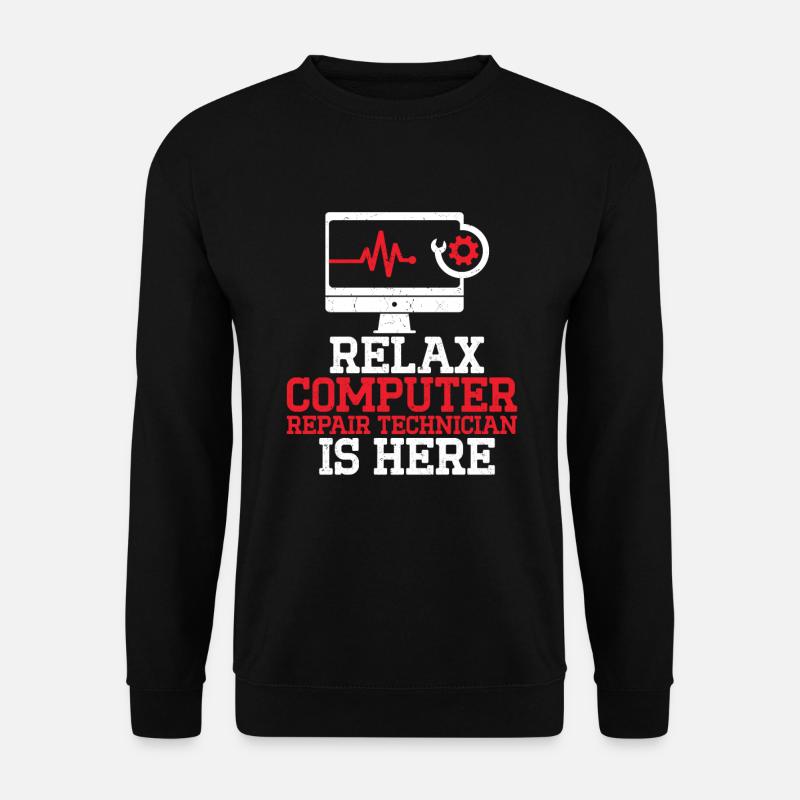 Computerreparaturtechnologie -Support -Technologie - Unisex Pullover - Schwarz