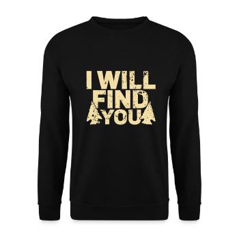 Pfeilspitzenjagd Artefakte Bogenschießen - Unisex Pullover - Schwarz - Vorne - Alina (178cm) & Michal (187cm)